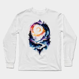 Abstract Fantasy World Long Sleeve T-Shirt